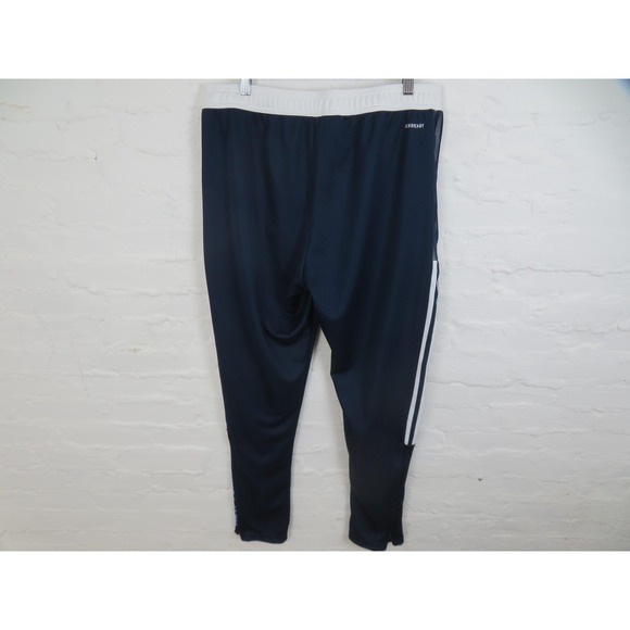 New York City FC Pants Mens Large Blue Adidas MLS Soccer Aeroready Warm Up Gym - Picture 7 of 14